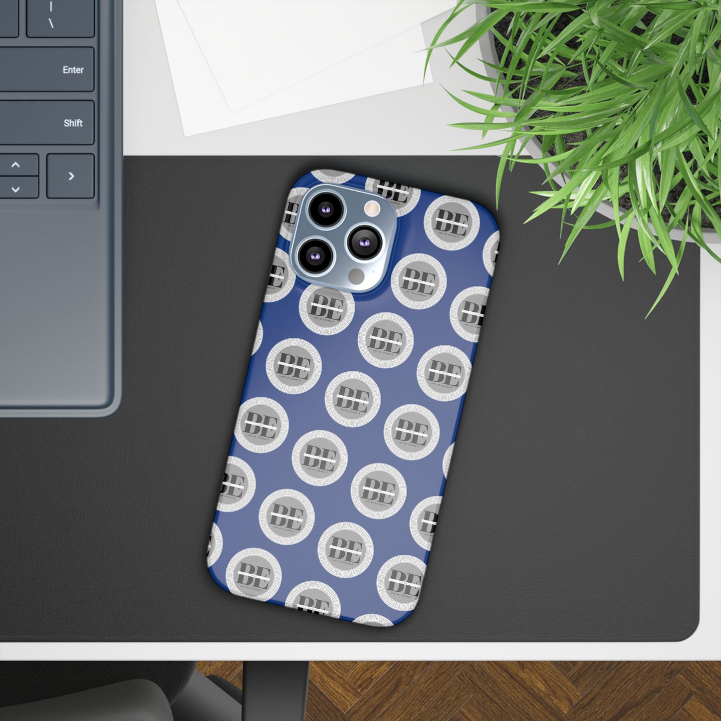 The B - U Shop Slim Cases (Exclusive Blue Full Printed Design)